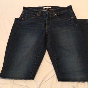 Dark wash skinny jeans